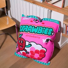 Omy Giant Inflatable Cushion / Dev Şişme Minder - Strawbies