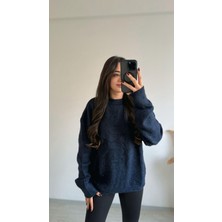 Stars Geniş Kol Basic Yumoş Salaş Kazak Lacivert