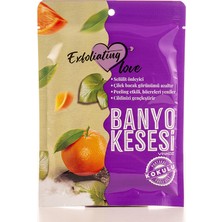 Exfoliating Love Yağlı Cilt Portakal Kokulu Kese Kalın %100 Viskoz