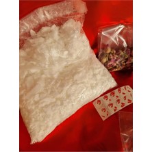 %100 Soya Wax Mum Yapım Seti (Rendelenmiş Soya Wax, Beton Mumluk, Fitil ,süs)