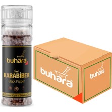 Buhara Toptan Karabiber Tane Cam Değirmen   50 gr x 15 Ad.
