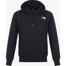 The North Face M Essentıal Relaxed Hoodıe Erkek Siyah Sweatshirt Uzun Kollu Dokuma Kumaşlı