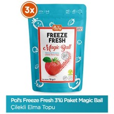 Pol's Freeze Fresh Magic Ball Çilekli Elma Topu 16 gr X3 Adet