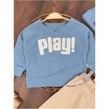Bebicix Bereli Likralı Play Nakışlı! Kanvars Pantolon 3lü Erkek Bebek