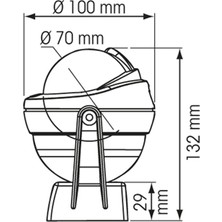 Goldsea Marine Offshore 75 Beyaz Braketli Pusula Plastimo Beyaz