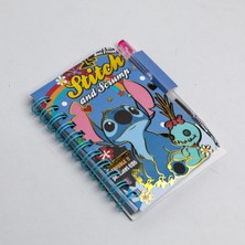 Sevimli Stitch Mini Defter Kalem Set