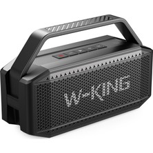 W-Kıng D9-1 Bluetooth Hoparlör 100W Boombox 40S Dinleme Ipx6 Kablosuz Stereo Tws Ses Bombası Siyah