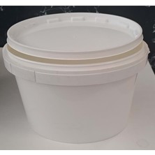 Leva House 3 Litre Plastik Kova - Beyaz - 3 Lt Saplı - Sızdırmaz Kilitli Çok Amaçlı Kapaklı Kova - Boya Kovası , Zeytin Kovası , Saksı Vb Alanlarda Kullanılabilir - Gıda Uyumlu Değildir