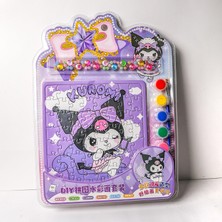 Piraye Gift Sanrio Kuromi Boyama Setli Puzzle  Oyun