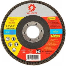 Valiente Flap Disc Alüminyum Oksit ( 115 x 22-23 mm ) - 120 Kum Zımpara