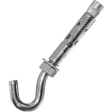 M6X90 Açık Kancalı Çelik Dübel ( Çap : 8 mm ) ( 1 Adet Fiyatıdır )