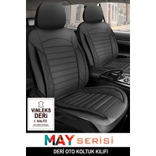 Kurra Store Chrysler Grand Voyager V 2.8 Crd - 150 Hp - 2011 Trend Serisi Uyumlu 5 Koltuk Oto Koltuk Kılıfı Lüks Özel Deri Terletme Kokma Yapmaz Siyah