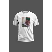 Zaytoon Tişört Kısa Kollu Filistin Maskeli Ebu Ubeyde Baskılı Unisex Pamuklu Baskılı Tişört