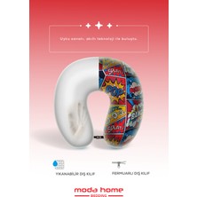 Moda Home Bedding 2li Visco Seyahat yastığı Pop art