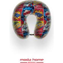 Moda Home Bedding 2li Visco Seyahat yastığı Pop art