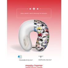 Moda Home Bedding 2li Visco Seyahat yastığı Penguin