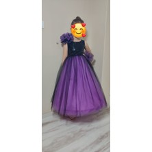 Boztaş Kız Çocuk Pullu & Tarlatanlı Abiye Elbise