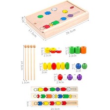 Circle Toys Ahşap Line Up Intellectual Beads Box