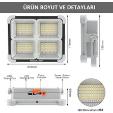 Ucuz Geldi Seyyar Solar LED Projektör Cata 200W Güneş Enerjili Portatif LED Işık Taşınabilir Sokak Aydınlatması