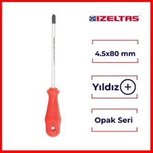 Izeltaş | Yıldız Uçlu Tornavida, 4.5X80 Mm, Opak Seri, Güvenli ve Hassas Işçilik