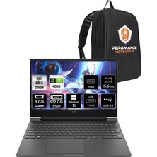 Hp Victus 15 Intel Core I5 12500H 8gb 512GB SSD RTX4060/8GB 144Hz 15.6" Fhd W11H Taşınabilir Bilgisayar & Per4 Çanta B03C7EAPN352