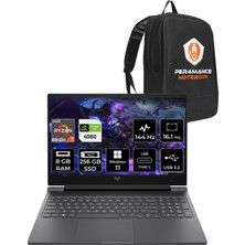 Hp Victus 16 Amd Ryzen 7 8845HS 8gb 256GB SSD RTX4060/8GB 144Hz Fhd 16.1" Fhd W11P Taşınabilir Bilgisayar & Per4 Çanta 9Z790EAPN381