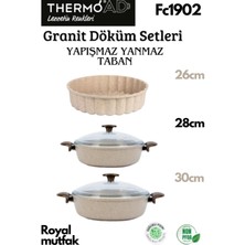 Thermoad 3'lü Vizon Set (28-30 cm Karnıyarık Tenceresi-Tart Kalıbı)