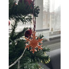 Kar Tanesi Formunda Epoksi Yılbaşı Ağacı Süsü 4