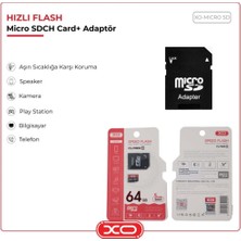 Xo 64 GB Class 10 Hızlı Veri Yazma ve Silme Özellikli Micro Sd Hafıza Kartı Memory Card