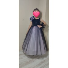 Boztaş Kız Çocuk Pullu & Tarlatanlı Abiye Elbise