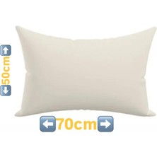 Gercella  Cotton (Pamuk) 2 Adet Krem 50  x  70 cm  Yastık Kılıfı Pillowcase