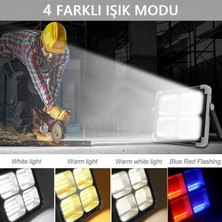 Sekatech Portatif Solar LED Projektör Cata 200W Güneş Enerjili Seyyar LED Işık Taşınabilir Sokak Aydınlatması