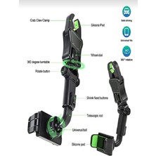 Evrensel Çok Fonksiyonlu 360 Derece Dönebilen Cep Telefonu Tutacağı Araba Dikiz Aynası Tutacağ
