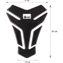 Grippatch Aprilla, Ktm, Kawasaki, Suzuki ile Uyumlu Kaydırmaz 6d Karbon Tank Pad Tank Grip GC01