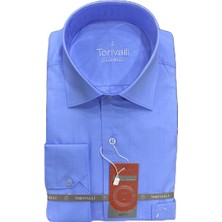 Torivalli Collection Klasik Kesim Mevsimlik Düz Renk Cepli Erkek Gömlek