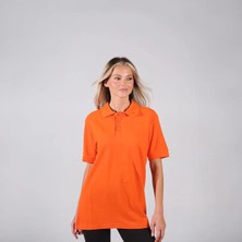 Ayt Collection Kadın Turuncu Polo Yaka T-Shirt L