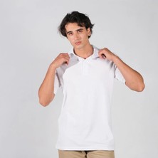 Ayt Collection Erkek Beyaz Polo Yaka T-Shirt L