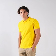 Ayt Collection Erkek Sarı Polo Yaka T-Shirt S