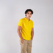 Ayt Collection Erkek Sarı Polo Yaka T-Shirt S