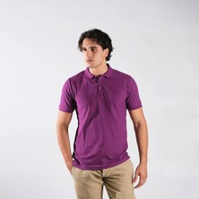 Ayt Collection Erkek Mor Polo Yaka T-Shirt L