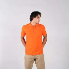 Ayt Collection Erkek Turuncu Polo Yaka T-Shirt Xl