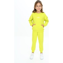 Toontoy Kız Çocuk Nakışlı Eşofman Takım