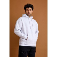 Scorp Origin Erkek Hoodie Sweatshirt Gri