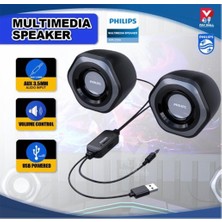 Philips SPA2209 2.0 Usb- 3.5mm Jack Hoparlör Ses Kontrol Tuşu