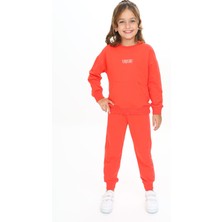 Toontoy Kız Çocuk Nakışlı Eşofman Takım