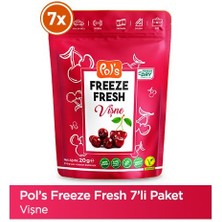 Pol's Freeze Fresh Vişne 25 GR x 7 Adet Freeze Dry Dondurularak Kurutulmuş Meyve