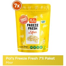 Pol's Freeze Fresh Mısır 25 g x7 Adet Freeze Dry Dondurularak Kurutulmuş Meyve