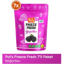 Pol's Freeze Fresh Böğürtlen 20 g x7 Adet Freeze Dry Dondurularak Kurutulmuş Meyve