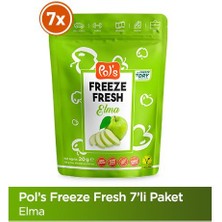 Pol's Freeze Fresh Elma 20 g x7 Adet Freeze Dry Dondurularak Kurutulmuş Meyve