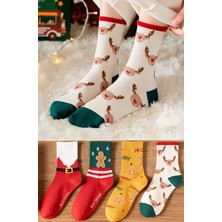 Okavango 4’lüyılbaşı Çorabı, Çorap, Noel Çorabı, Yılbaşı Temalı Çorap 41-45